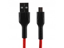 Кабель USB - micro USB Hoco U31 Benay для HTC/Samsung (120 см) (red)