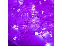 Светодиодная гирлянда КОСМОС, 50 светодиодов, фиолетовый, 6,5 м., 8 режимов мигания