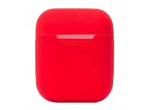 Чехол - силиконовый, тонкий для кейса Apple AirPods 2 (red)