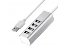 Хаб USB HOCO HB1, 4 гнезда, 1 USB выход (белый)