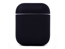 Чехол - Soft touch для кейса Apple AirPods (black)