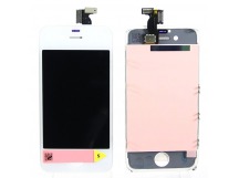 Дисплей для iPhone 4S + тачскрин белый с рамкой AAA