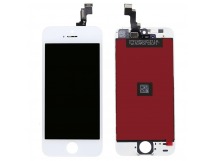 Дисплей для iPhone 5S/SE + тачскрин белый с рамкой AAA