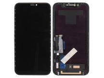Дисплей для iPhone XR + тачскрин черный с рамкой (TFT - copy LCD)
