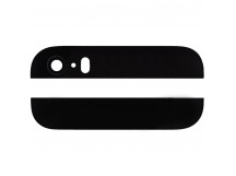 Стекло задней крышки для iPhone 5S (2шт) (черный)