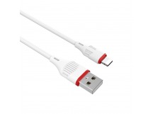 Кабель USB - Apple lightning Borofone BX17 2.0A 1.0м белый