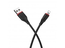 Кабель USB - Apple lightning Borofone BX17 2.0A 1.0м черный