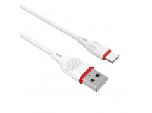 Кабель USB - Type-C Borofone BX17 2.0A 1.0м белый