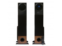 Колонки Dialog Progressive AP-2300 BROWN - акустика 2.0, 80W RMS, BT, FM, USB, SD, беспр.микрофон и пульт ДУ