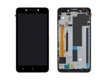 Дисплей для Lenovo A5000 в рамке + тачскрин (черный) ориг