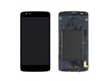 Дисплей для LG K8 LTE (K350e) в рамке + тачскрин (черный)