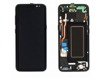 Дисплей для Samsung G950F Galaxy S8 + тачскрин + рамка (черный) ОРИГ100%