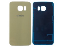 Задняя крышка для Samsung G925 Galaxy S6 Edge (золото) ориг