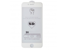 Защитное стекло 5D для iPhone 7 (белый)