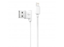 Кабель USB HOCO (UPL11) для iPhone Lightning 8 pin (1,2м) L-образный (белый)
