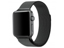 Ремешок для Apple Watch 38мм Milanese (миланская петля) (черный)