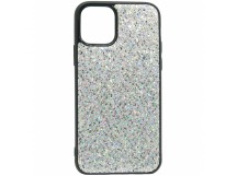 Чехол Case Rainbow на iPhone 11Pro (блестки и стразы-серебро) 5