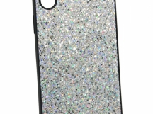 Чехол Case Rainbow на iPhone X/XS (блестки и стразы-серебро) 5