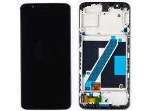Дисплей для OnePlus 5T в рамке + тачскрин (черный)