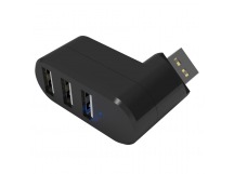USB-HUB RITMIX CR-2301, черный, USB 2.0, 3 порта (1/100)