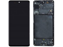 Дисплей для Samsung A715F (A71) модуль Черный - Ориг