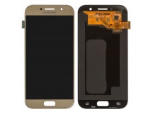 Дисплей для Samsung A520F Galaxy A5 (2017) 5"+ тачскрин (золото) (OLED)