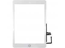 Тачскрин для iPad 6 (2018) + серебряная кнопка HOME с микросхемой (белый)