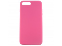 Чехол-накладка Silicone Case без логотипа для Apple iPhone 7/8 Plus (полная защита) темно розовый