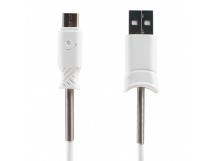 Кабель USB - micro USB Hoco X24 Pisces для HTC/Samsung (100 см) (white)