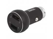 Автомобильное зарядное устройство USB Hoco Z22 (2 порта, с дисплеем) Черный