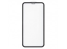 Защитное стекло "Оптима" для iPhone Xs Max/11 Pro Max Черное (Закалённое, полное покрытие)