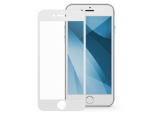 Защитное стекло "Премиум" для iPhone 7/8 Белое (Закалённое+, полное покрытие)