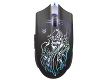 Мышь оптическая DEFENDER Ghost GM-190L, USB, проводная, игровая, черная