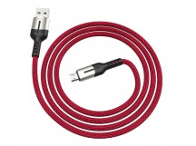Кабель USB - MicroUSB Hoco U68 (4A, 1.2 м) Красный