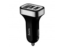 Адаптер Автомобильный Hoco Z3 2USB/5V/3.1A (black)