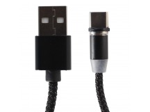Кабель USB - Type-C - T600 Magnetic (black) тех.уп.