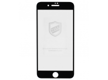 Защитное стекло "Тонкое" для iPhone 7/8/SE (2020) Черное (Полное покрытие 0,25мм)