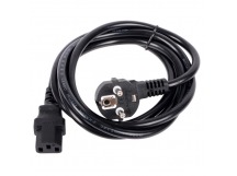 Кабель компьютер-розетка VCOM 220V (EURO) <VDE> 3G*1.5mm2, 16А, 1.8 м. (1/40)