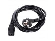Кабель компьютер-розетка VCOM 220V (EURO) <VDE> 3G*1mm 2, 10А, 1.8 м. (1/45)