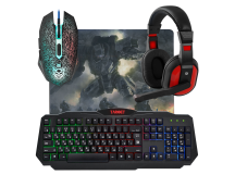 Набор Defender Target MKP-350 мышь+клавиатура+гарнитура+ковер,