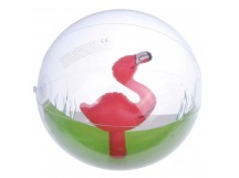Надувной мяч - пляжный с фламинго, 40 см
