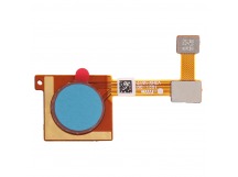 Шлейф для Xiaomi Mi A2/Mi 6X + сканер отпечатка (синий)