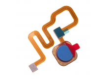 Шлейф для Xiaomi Redmi Note 6 Pro + сканер отпечатка (синий)