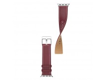 Ремешок Hoco WB04 для Apple Watch Series1/2/3/4/5 38/40мм, кожаный, красный