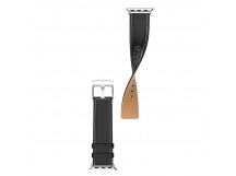Ремешок Hoco WB04 для Apple Watch Series1/2/3/4/5 38/40мм, кожаный, черный