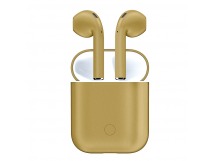 Наушники Bluetooth Original series Hoco ES28, в кейсе для зарядки, сенсорные, цвет золотой