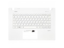 Клавиатура Acer Aspire V3-372 белая топ-панель
