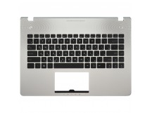 Клавиатура ASUS N46JV (RU) топ-панель серебро