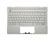 Клавиатура HP Pavilion 13-an топ-панель серебро (для моделей со сканером отпечатка)