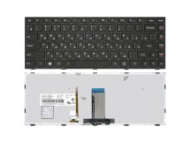 Клавиатура LENOVO G40-30 (RU) черная с подсветкой